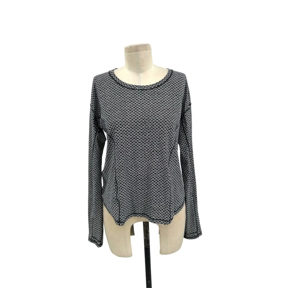 Lululemon On Pace Long Sleeve‎ Monochromic Black Size 10